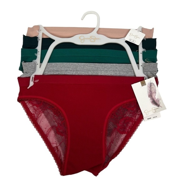 Jessica Simpson Women’s Pantie Small Pkg/5 Ultra Flirty Bikini Fit Multi Colors - Picture 1 of 9